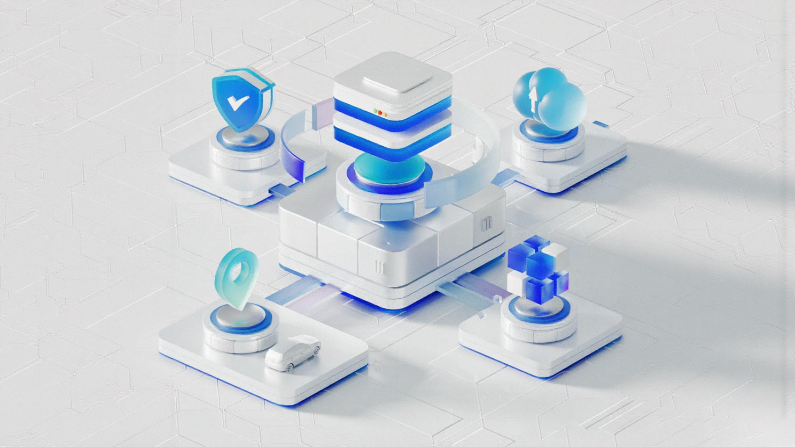 财务人员在办公桌前处理报销单，屏幕上显示自动转账流程界面