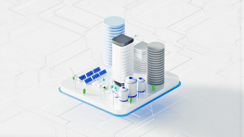 企业财务人员在电脑前处理智能报销单据